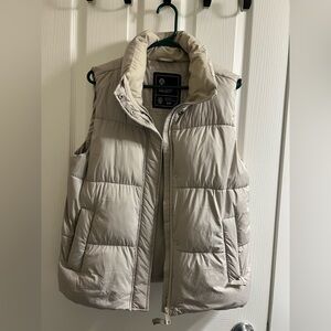 Light Beige Puffer Vest